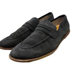 Zara men dark gray suede leather uppers‎ size 9. Eu 42